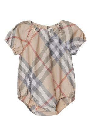 beige cotton set BURBERRY KIDS | 8090684A2015